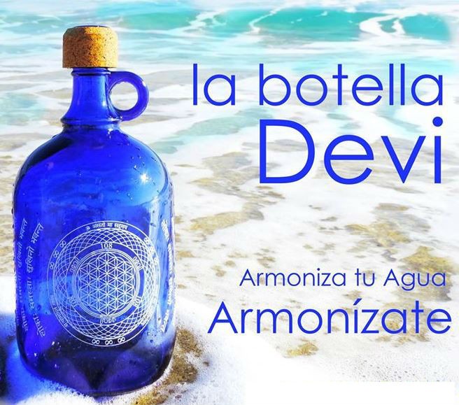 Botella Devi water - Botella agua Devi - Botella Devi Flor de la vida